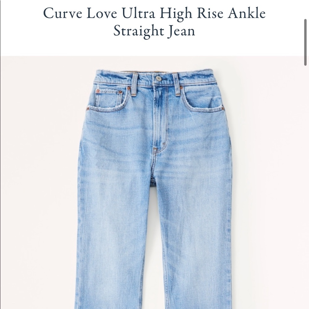 Abercrombie curve love ultra high rise 27 curve love